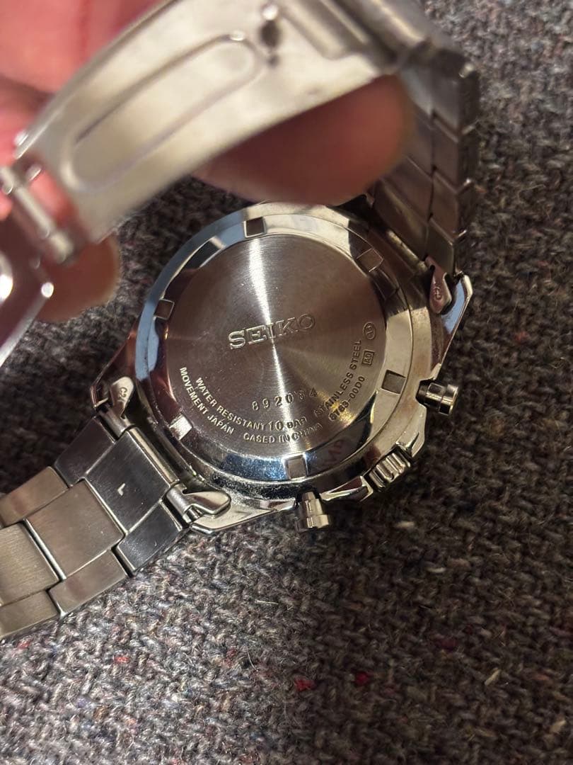 SEIKO セイコー クロノグラフ 腕時計 茶金モデル