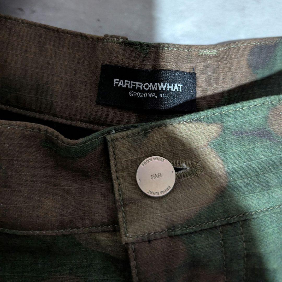 FARFROMWHAT迷彩柄カーゴパンツ