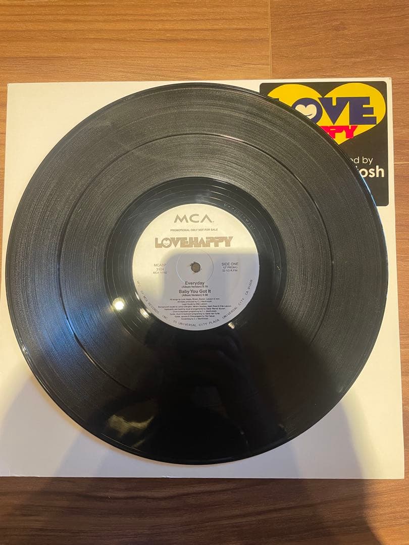 オリジナルプロモ盤LOVE HAPPY EP CJ MACKINTOSH