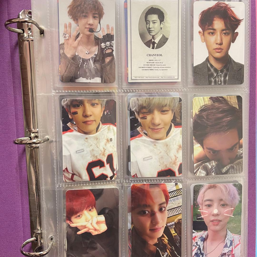 EXO チャニョル セフン チェン トレカ バインダーセット　まとめ　値下げ中