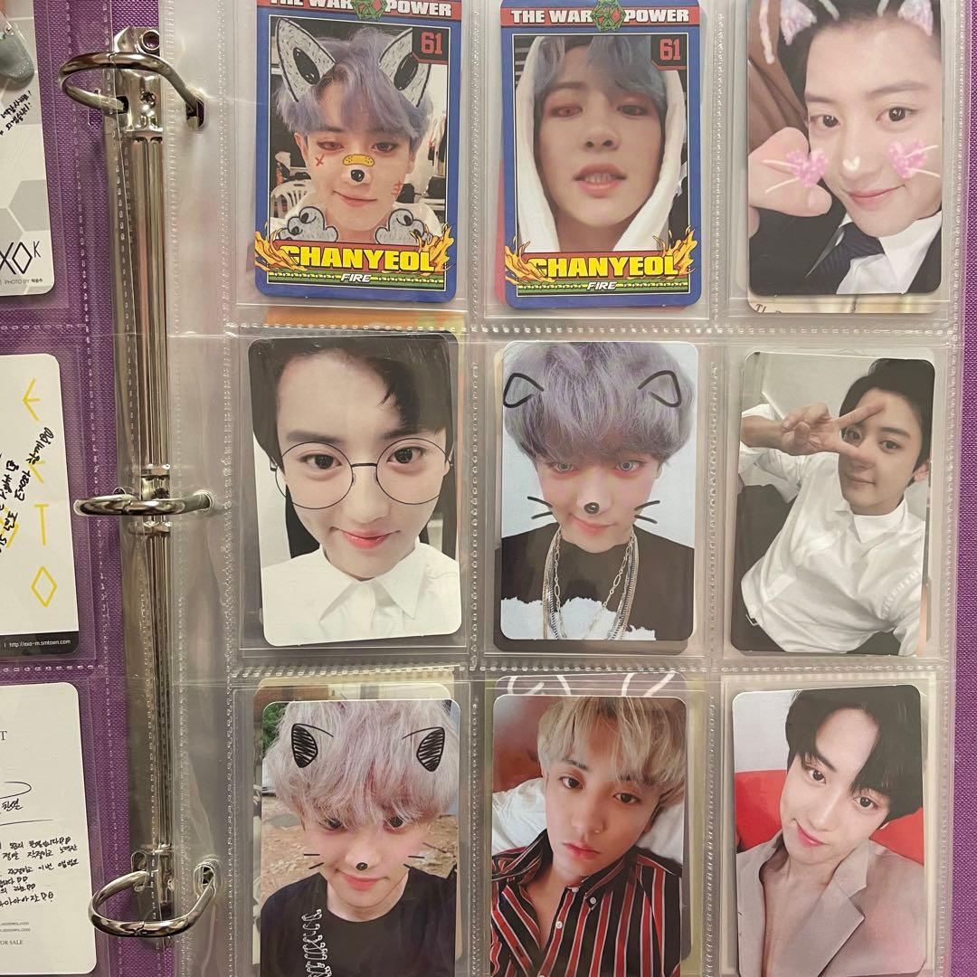 EXO チャニョル セフン チェン トレカ バインダーセット　まとめ　値下げ中