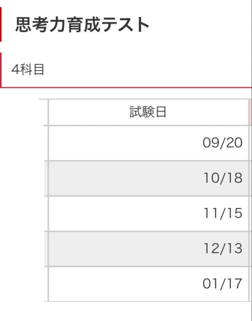 【未使用】日能研 2025年度 小5 思考力育成テスト 全5回分