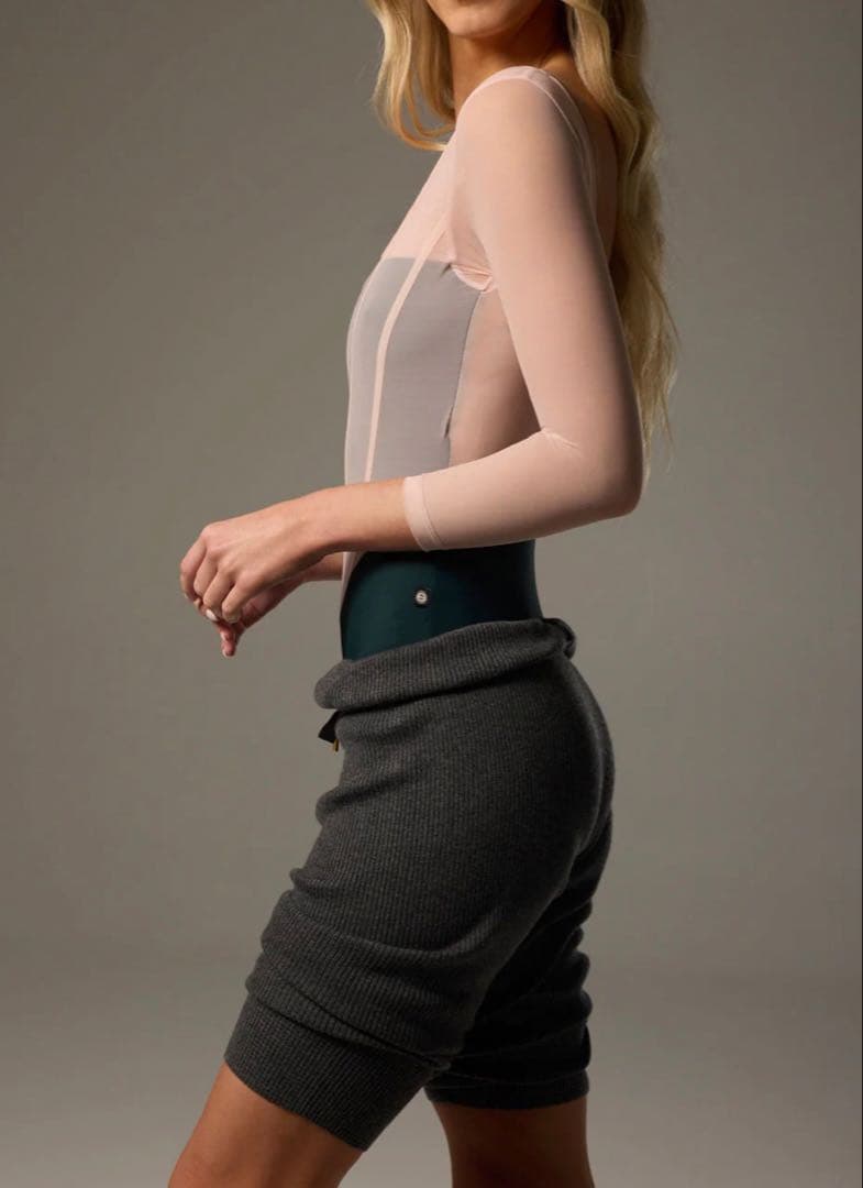 新品ボディール バレエ ウォームアップウェア グレー