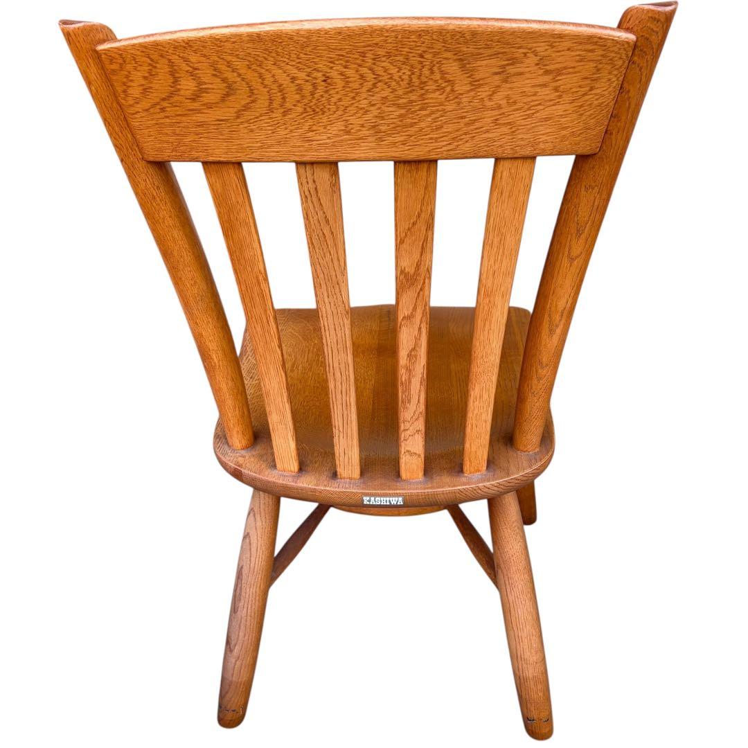 美品 柏木工 無垢材 ウィンザーチェア ダイニング ボウバック 2脚セット②