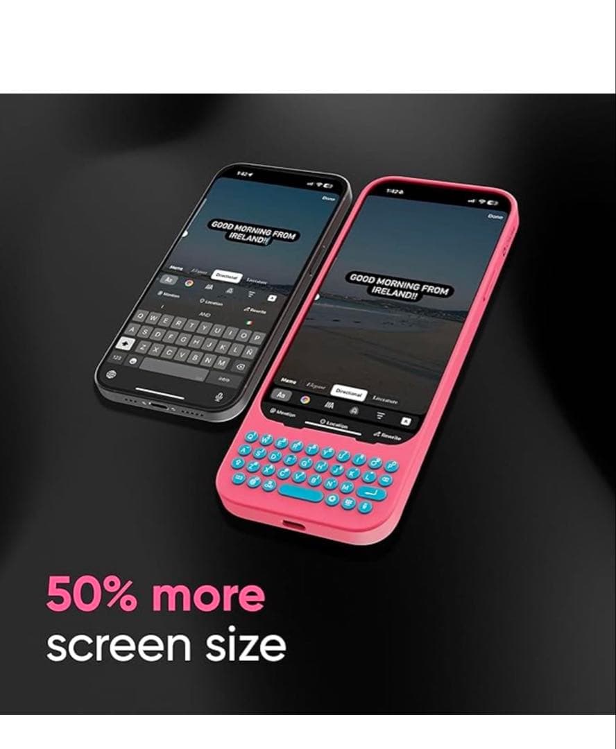 Clicks(クリックス) iphone15ProMax キーボード付き ケース