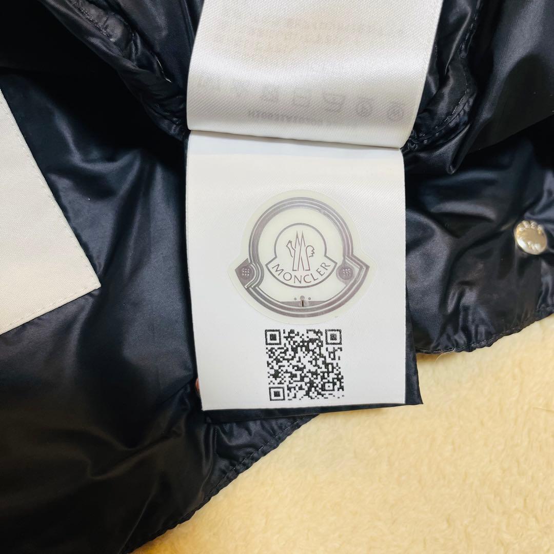 モンクレール ダウンベスト サイズ0 ブラック ロゴワッペン 美品