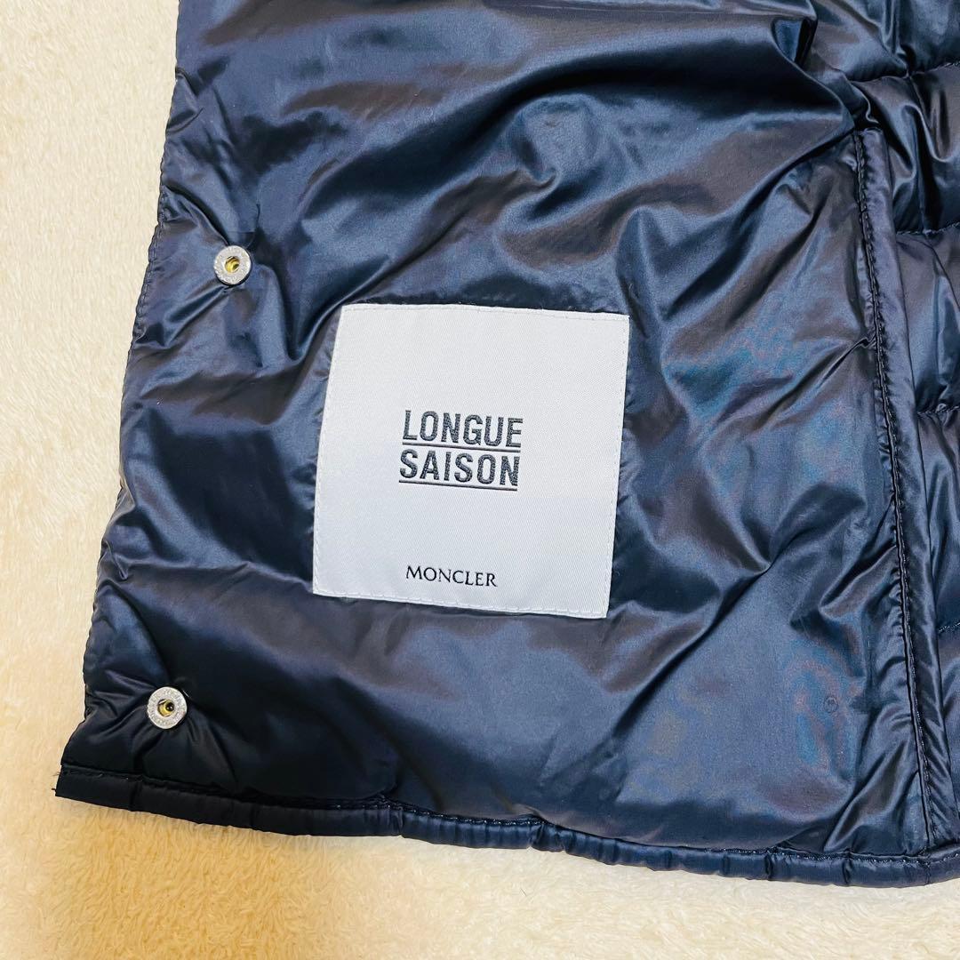 モンクレール ダウンベスト サイズ0 ブラック ロゴワッペン 美品