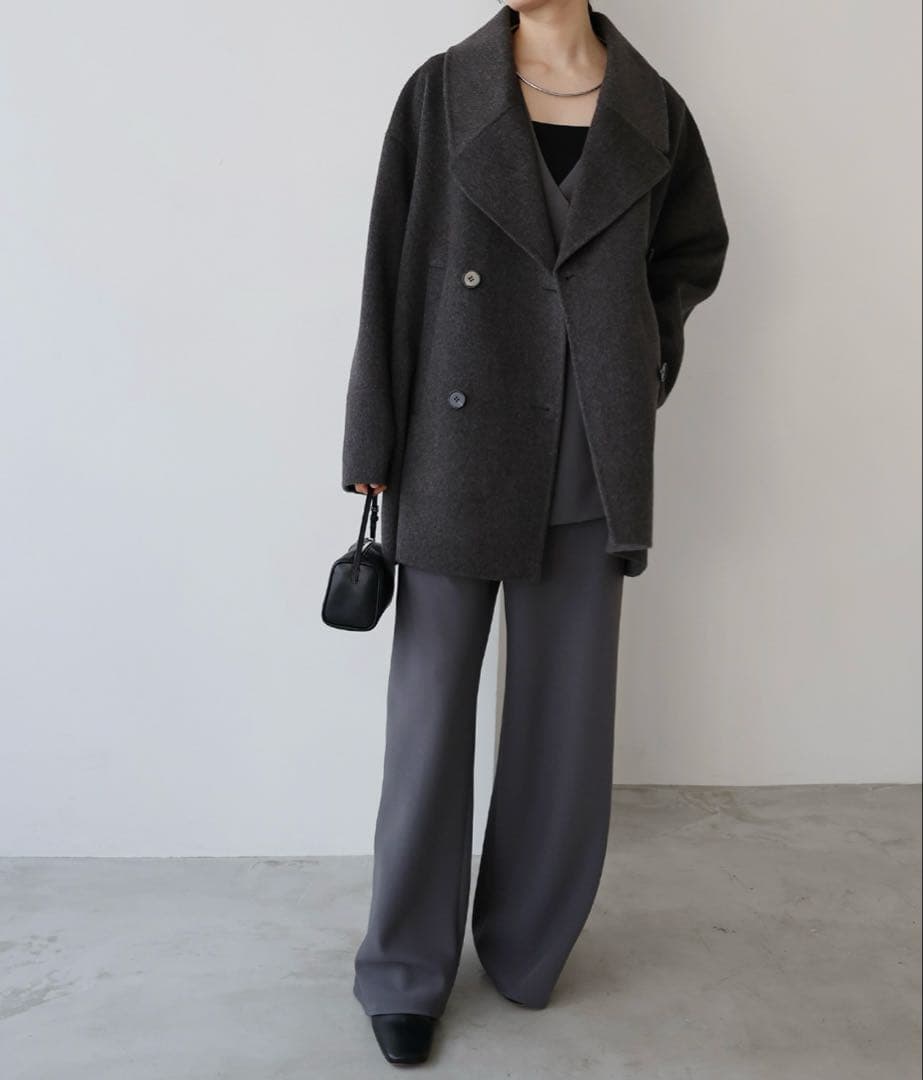 evernavy エバーネイビー ウールリバーPコート