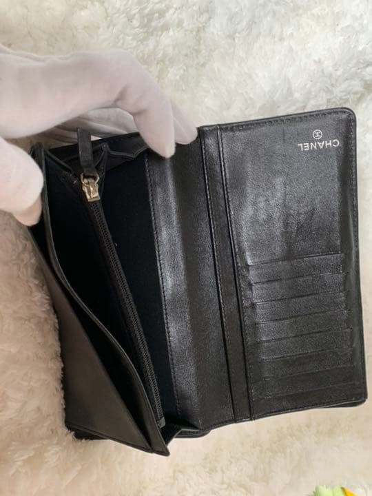 シャネル マトラッセ パテント長財布