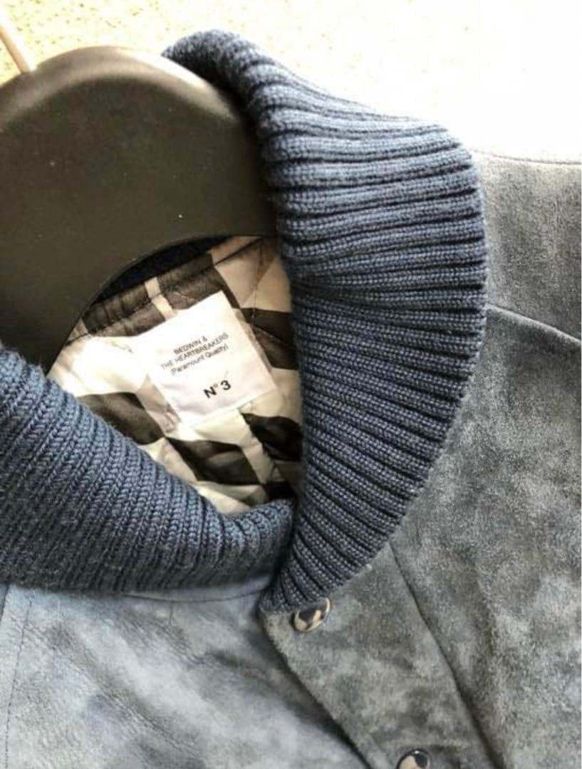 最終値下げ定価13万4000円ベドウィン オールスウェードスタジャン　レザー