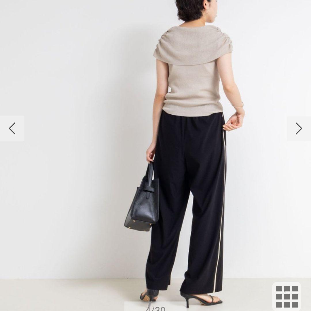 ウォッシャブルサイドライントリコットパンツ