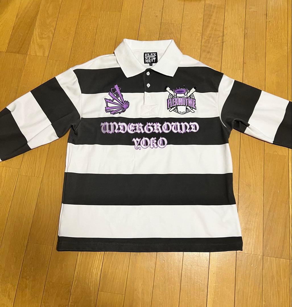 flexwitme fuck my life ポロシャツ黒 M