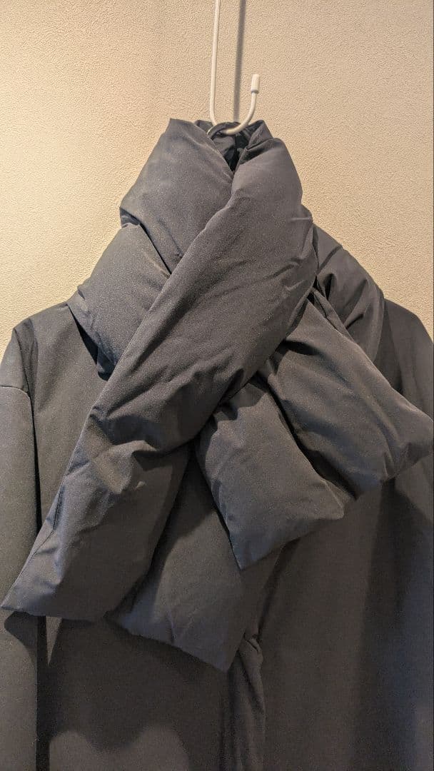 UNITED ALLOWS　 マフラー付き 黒 ロングコート