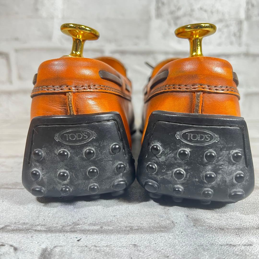 【美品】TOD'S トッズ ゴンミーニ レザー ドライビングシューズ　ブラウン