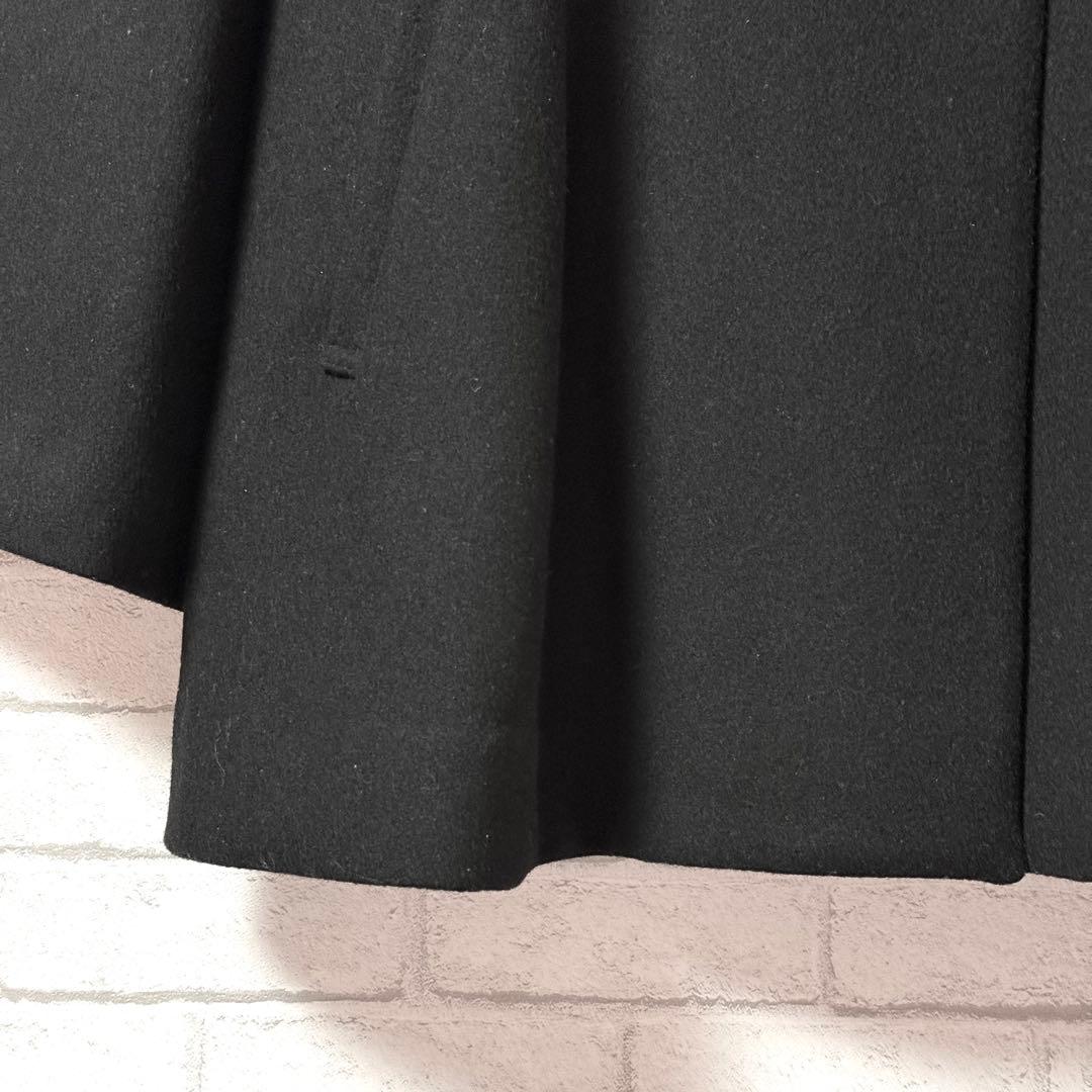 【ロイヤルパーティー】ファー付きポンチョコートFブルーフォックス スナップボタン