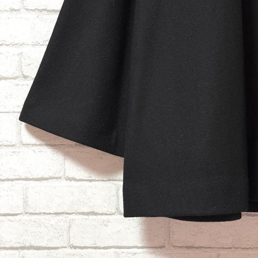 【ロイヤルパーティー】ファー付きポンチョコートFブルーフォックス スナップボタン