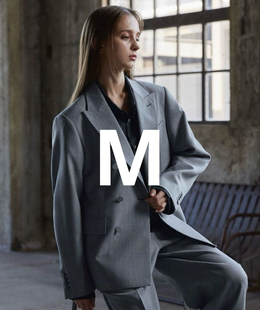 CLEL core. 　尾州ウール　テーラードジャケット　グレー　Mサイズ