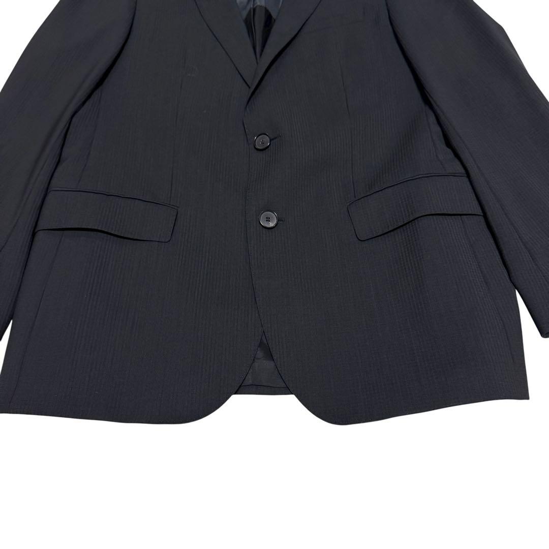 HUGO BOSS スーツ　セットアップ　シャドーチェック　ブラック　48