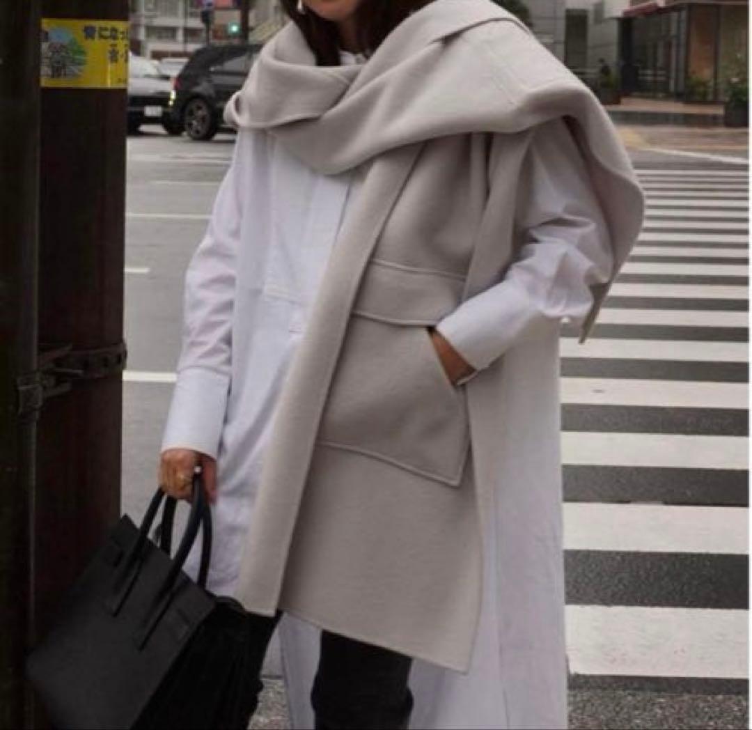 ❤️Hairy❤️ETRE TOKYO リバーロングフーディーストールコート