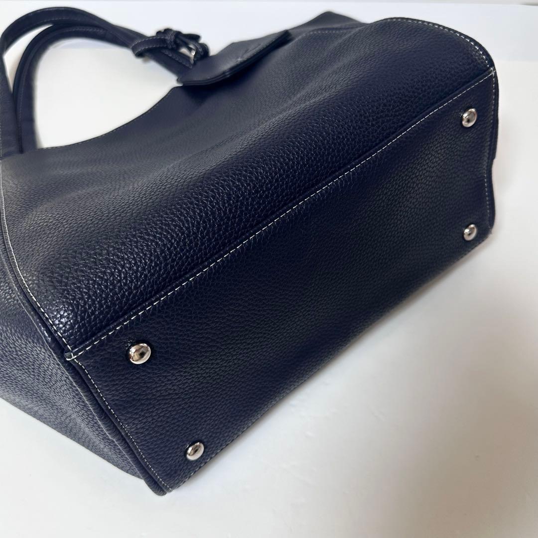 【美品】kitamura motomachi本革トートバッグ A4収納 肩掛け鞄