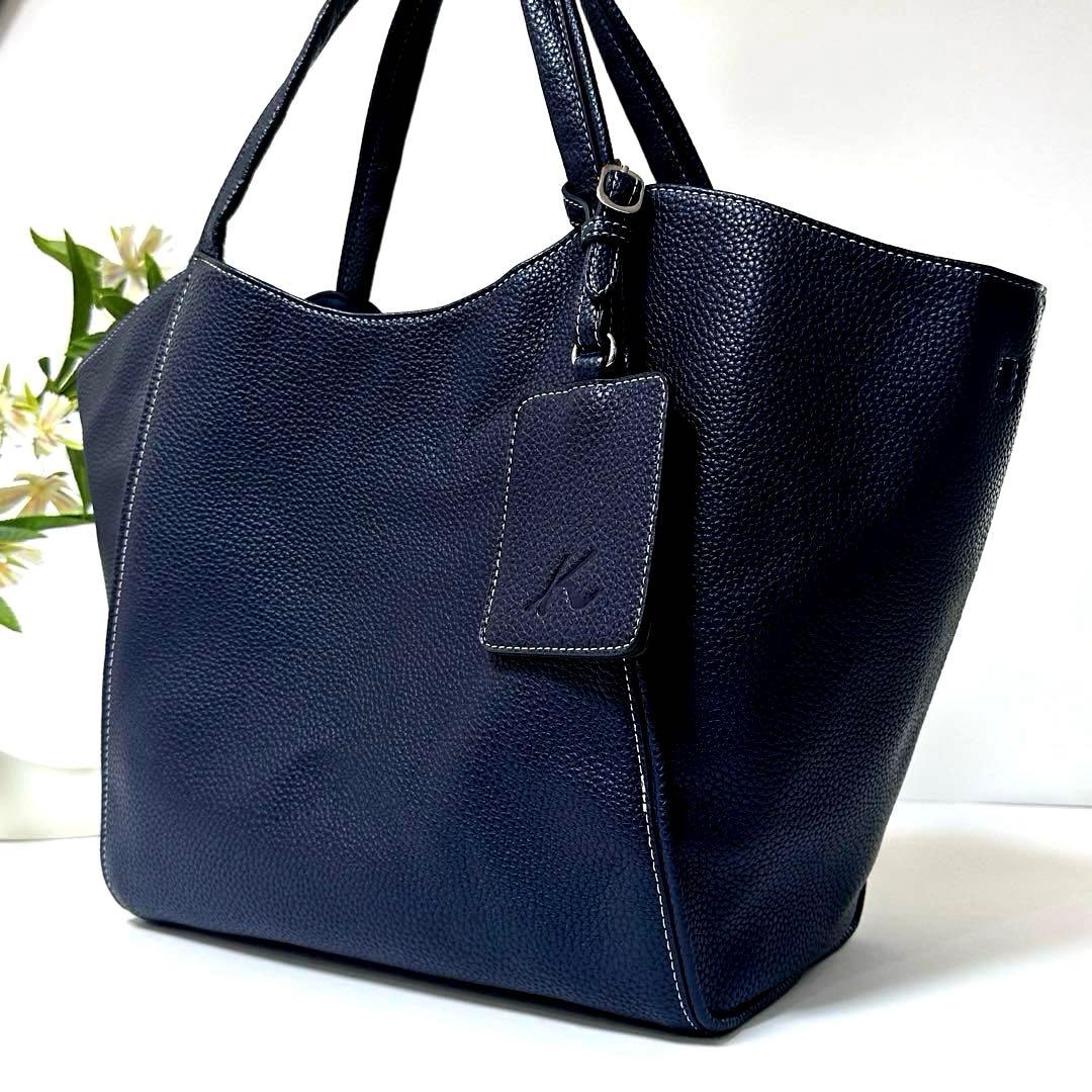 【美品】kitamura motomachi本革トートバッグ A4収納 肩掛け鞄