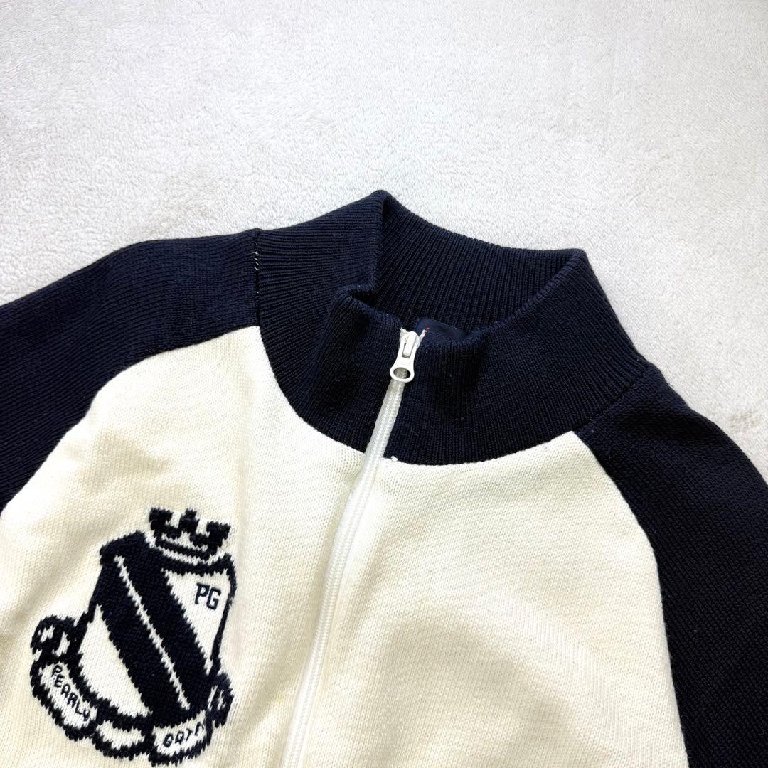 PEARLY GATES ウール混 裏地付き ニットジップジャケット M 日本製