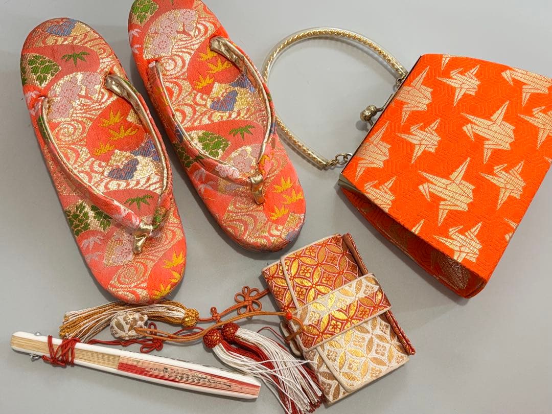 七五三　正絹　総絞り　黒　グレー　7歳　フルセット　作り帯