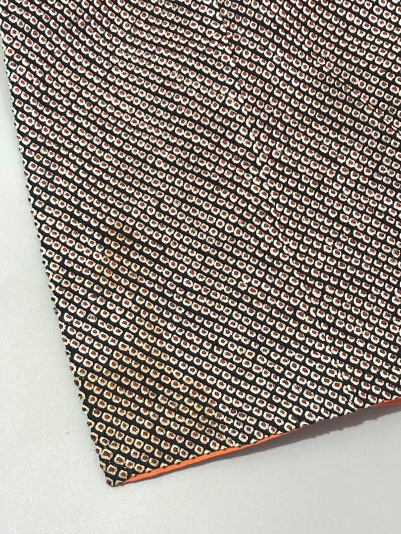 七五三　正絹　総絞り　黒　グレー　7歳　フルセット　作り帯