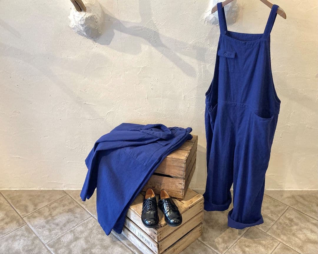 2022AW nest Robe Upcycle Lino 起毛オーバーオール