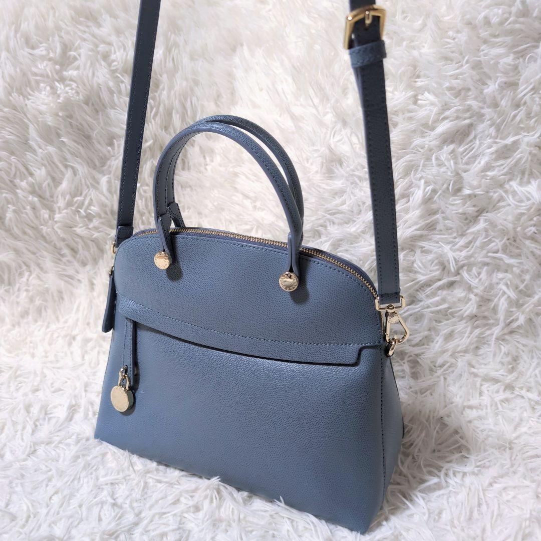 極美品✨️フルラ パイパー 2way本革ショルダー ハンドバッグ 南京錠 袋