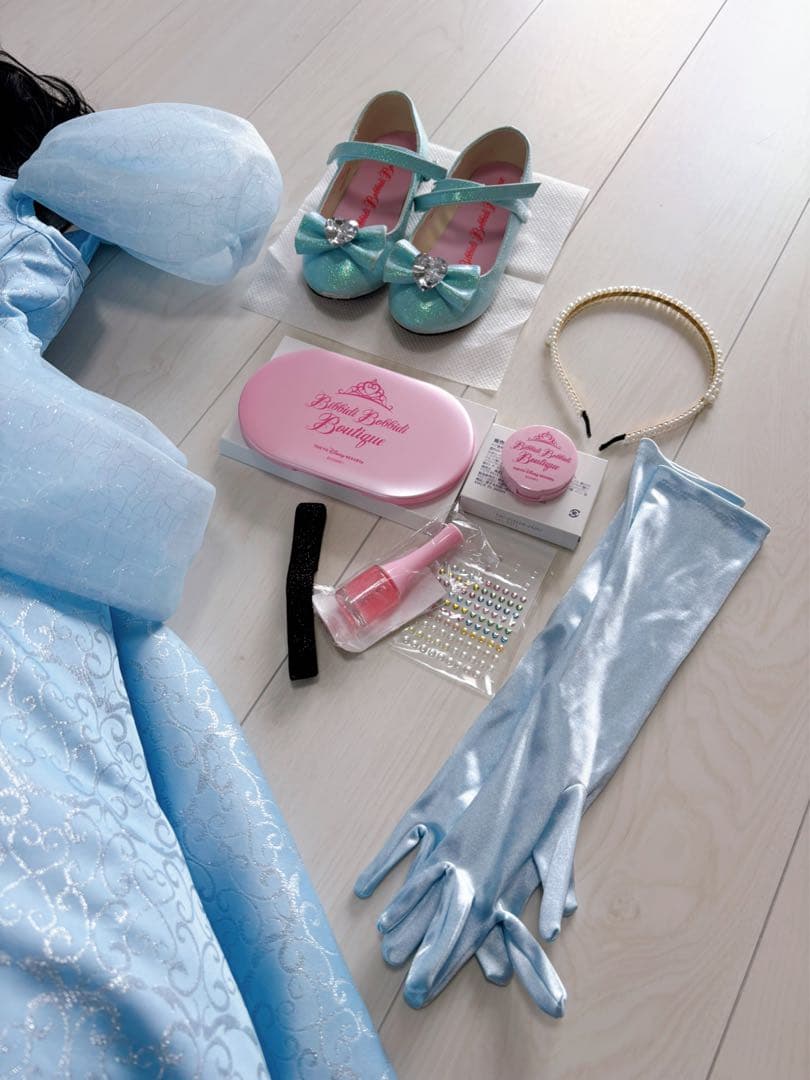 ビビデバビデブティック シンデレラプレミアムドレス 110cmシューズ19cm