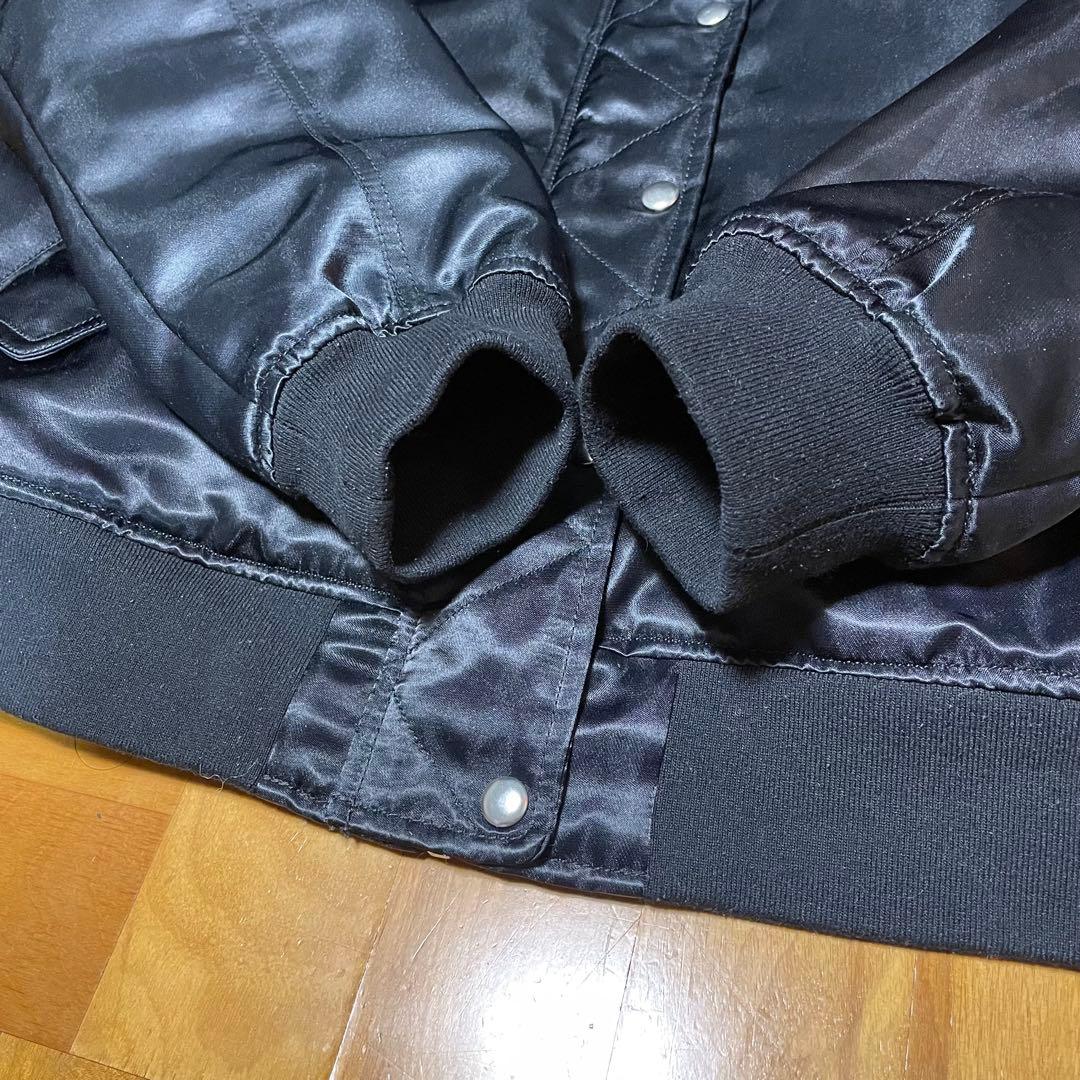 【希少】00s GAP / fur bomber jacket MA1 光沢