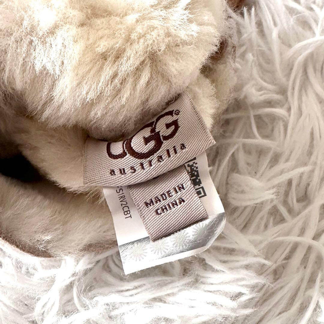 未使用箱付き✨UGG アグ 手袋 リボン ボア 極暖 ベージュ Lサイズ