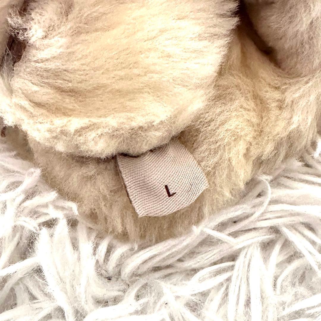 未使用箱付き✨UGG アグ 手袋 リボン ボア 極暖 ベージュ Lサイズ