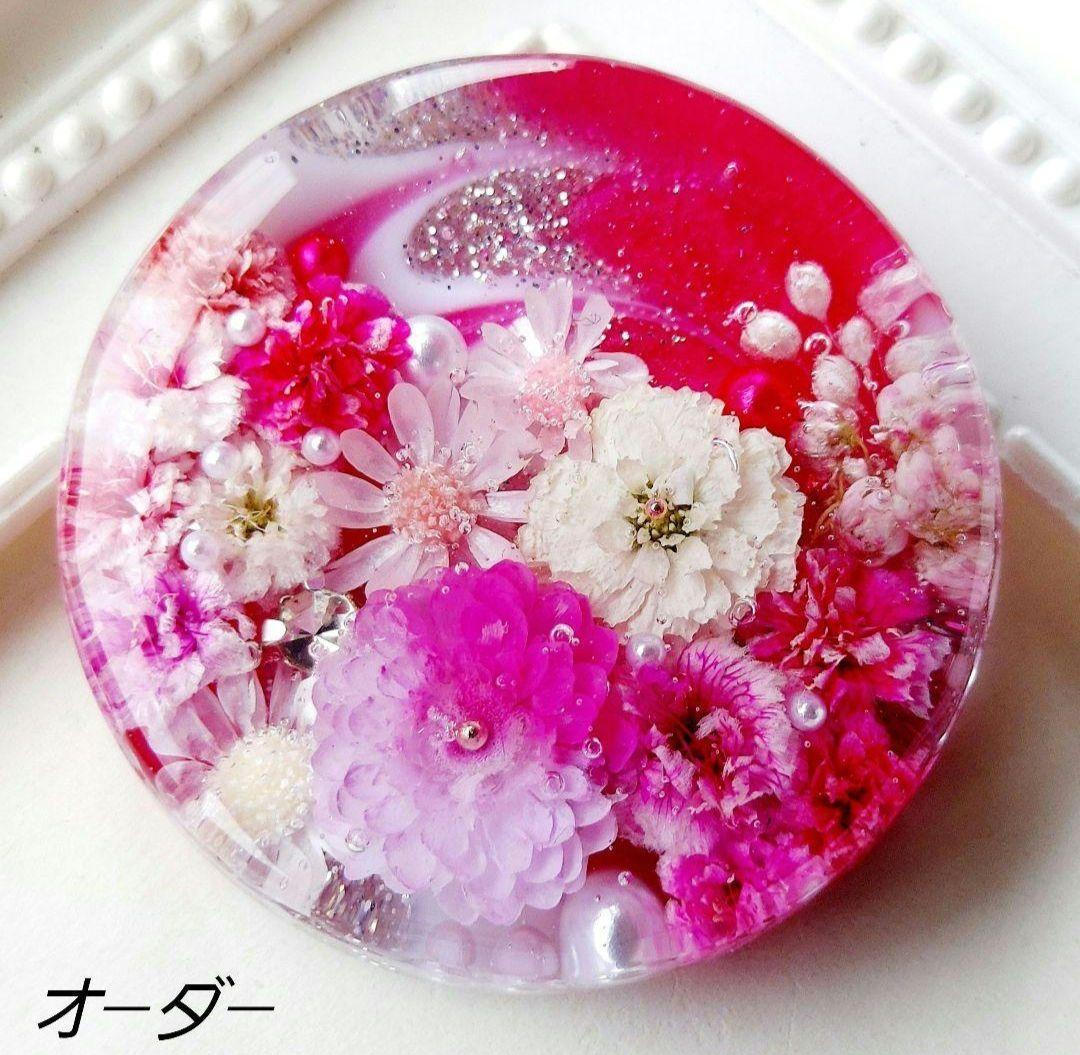 【1581】メグえもん　レジン　花火　ヘアゴム　ポニーフック　ブロ―チ