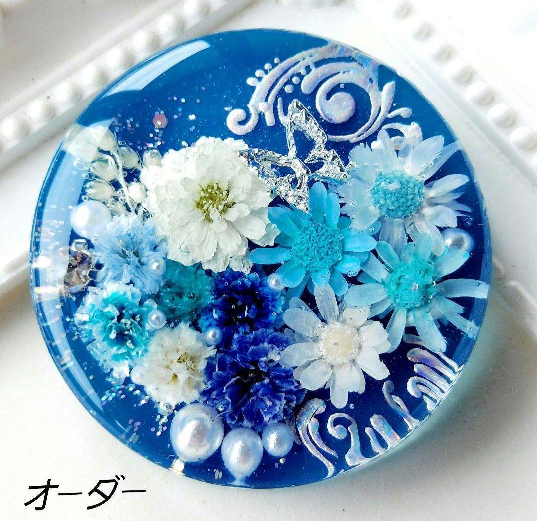 【1581】メグえもん　レジン　花火　ヘアゴム　ポニーフック　ブロ―チ