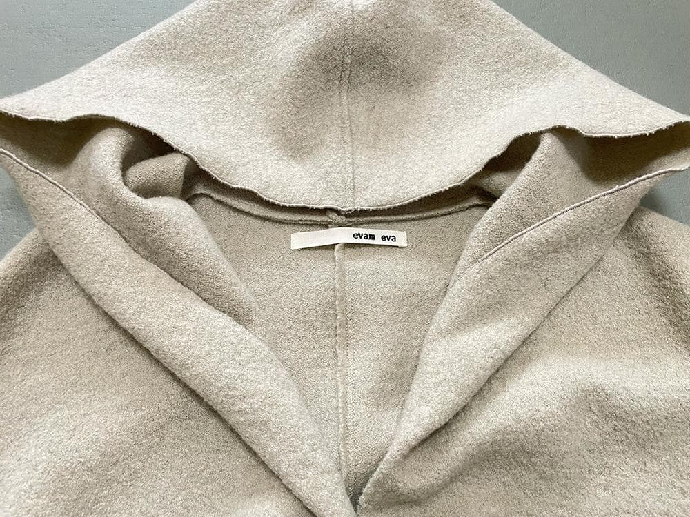 ★送料込み★定価46200円★evam eva　プレスウールフードコート♪