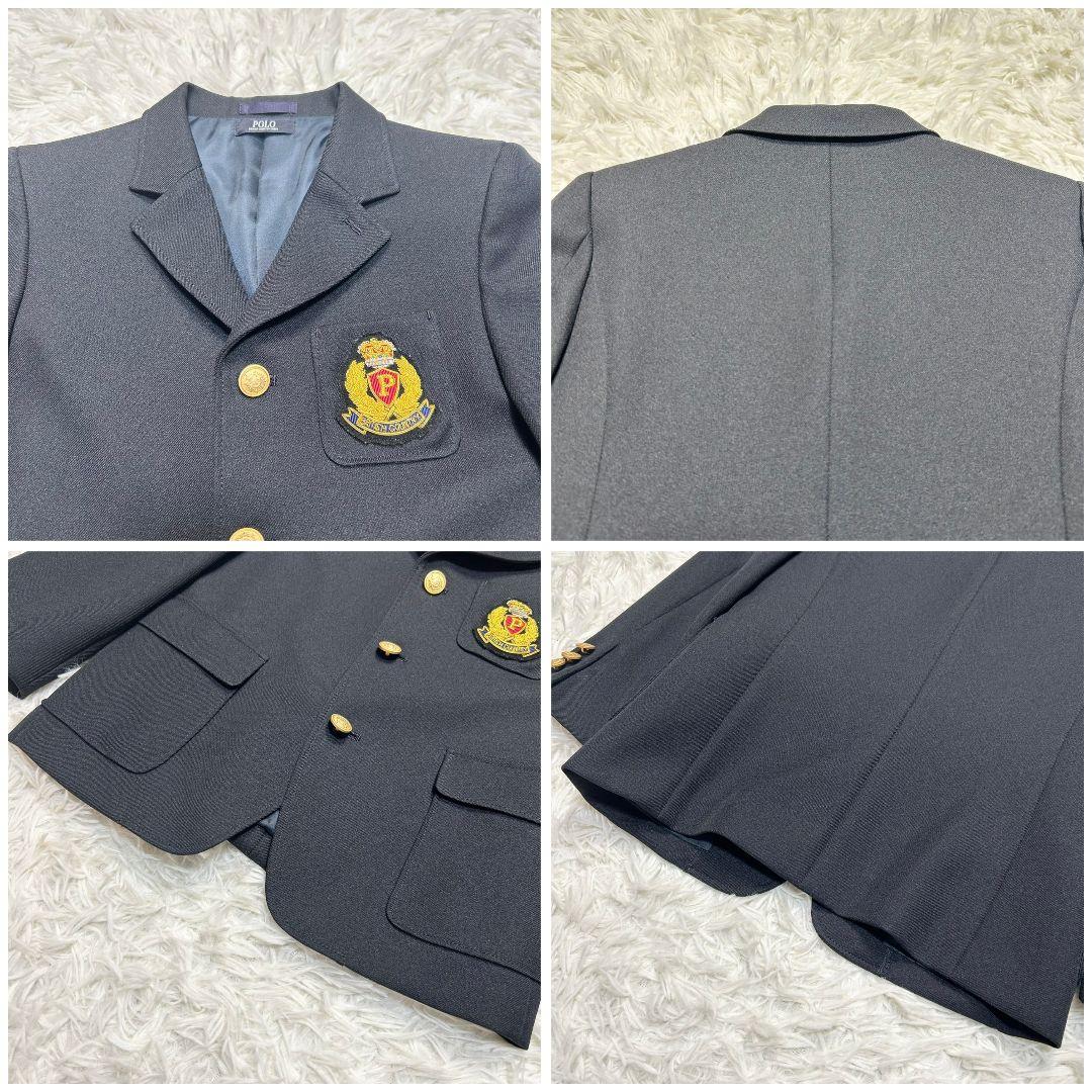 【美品】POLO フォーマル スーツ キッズ 120 卒服 ブラック