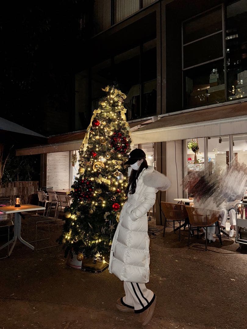 新品タグ付き 探偵ちゃん LUNA 5kgウエストベルト付きロングダウンコート