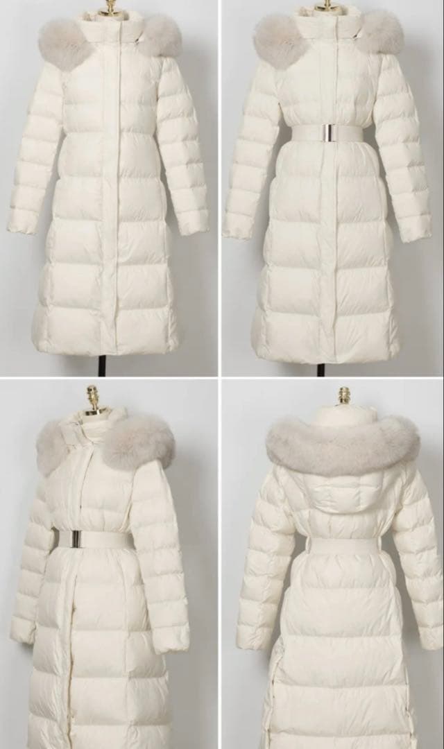 新品タグ付き 探偵ちゃん LUNA 5kgウエストベルト付きロングダウンコート