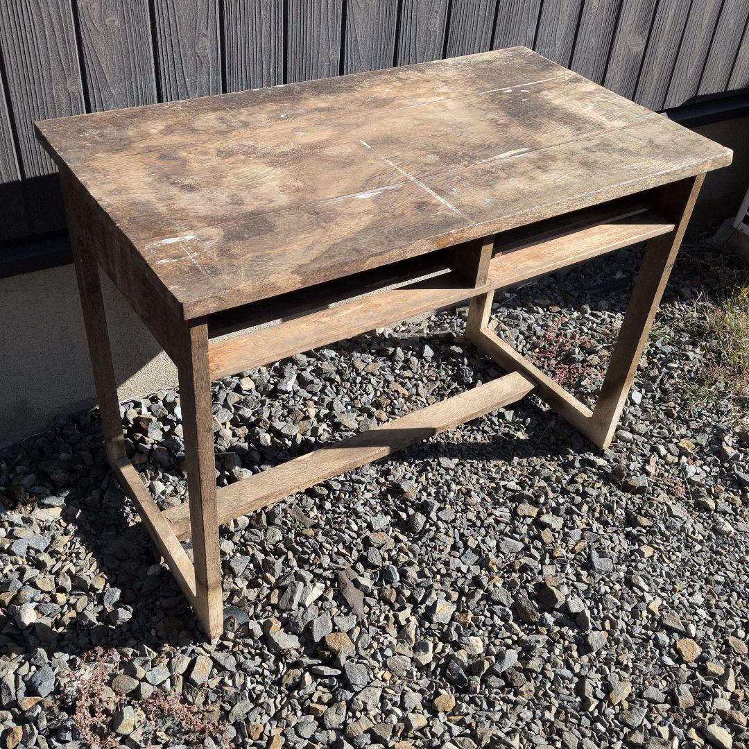 木製 文机 引き出し レトロ家具 アンティーク 学習机