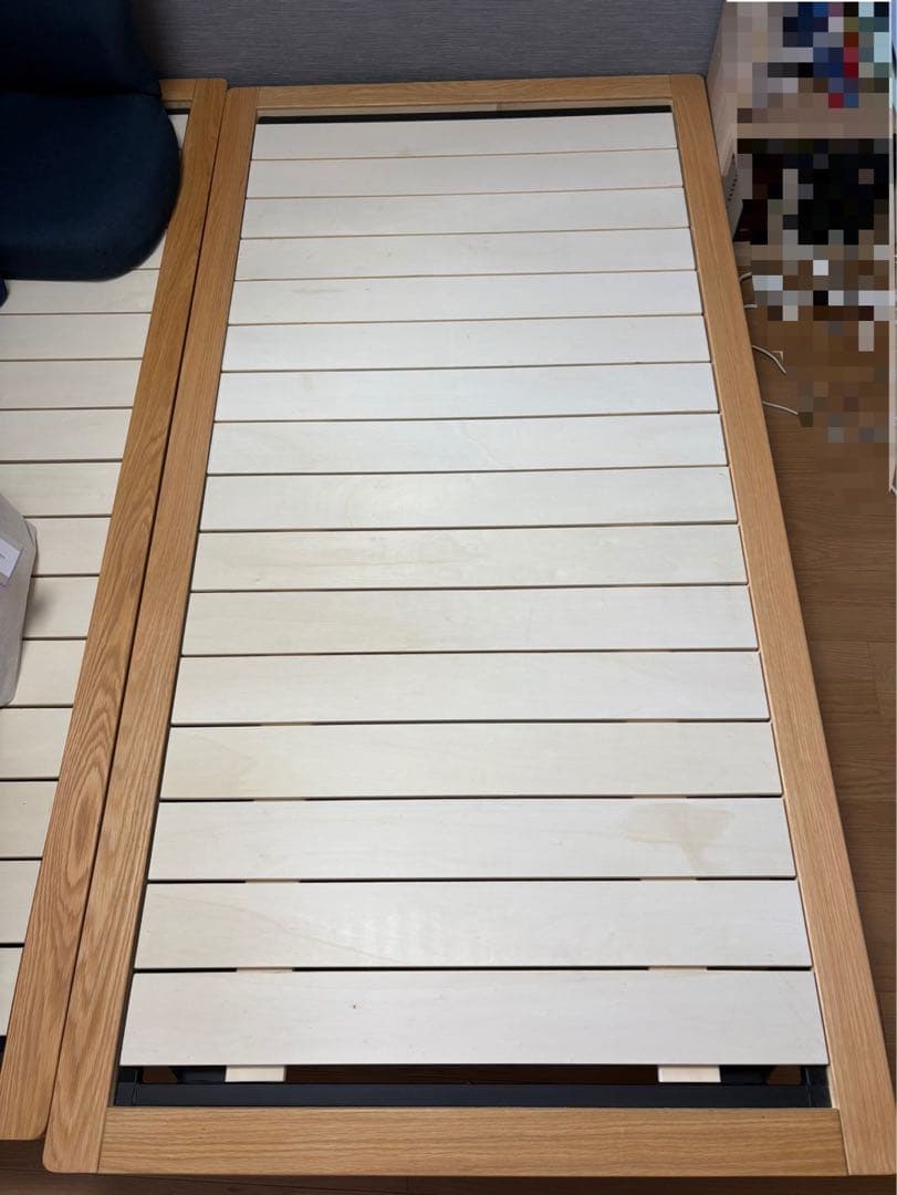 無印良品　木製ベッドフレーム　シングルサイズ　20cm脚付き