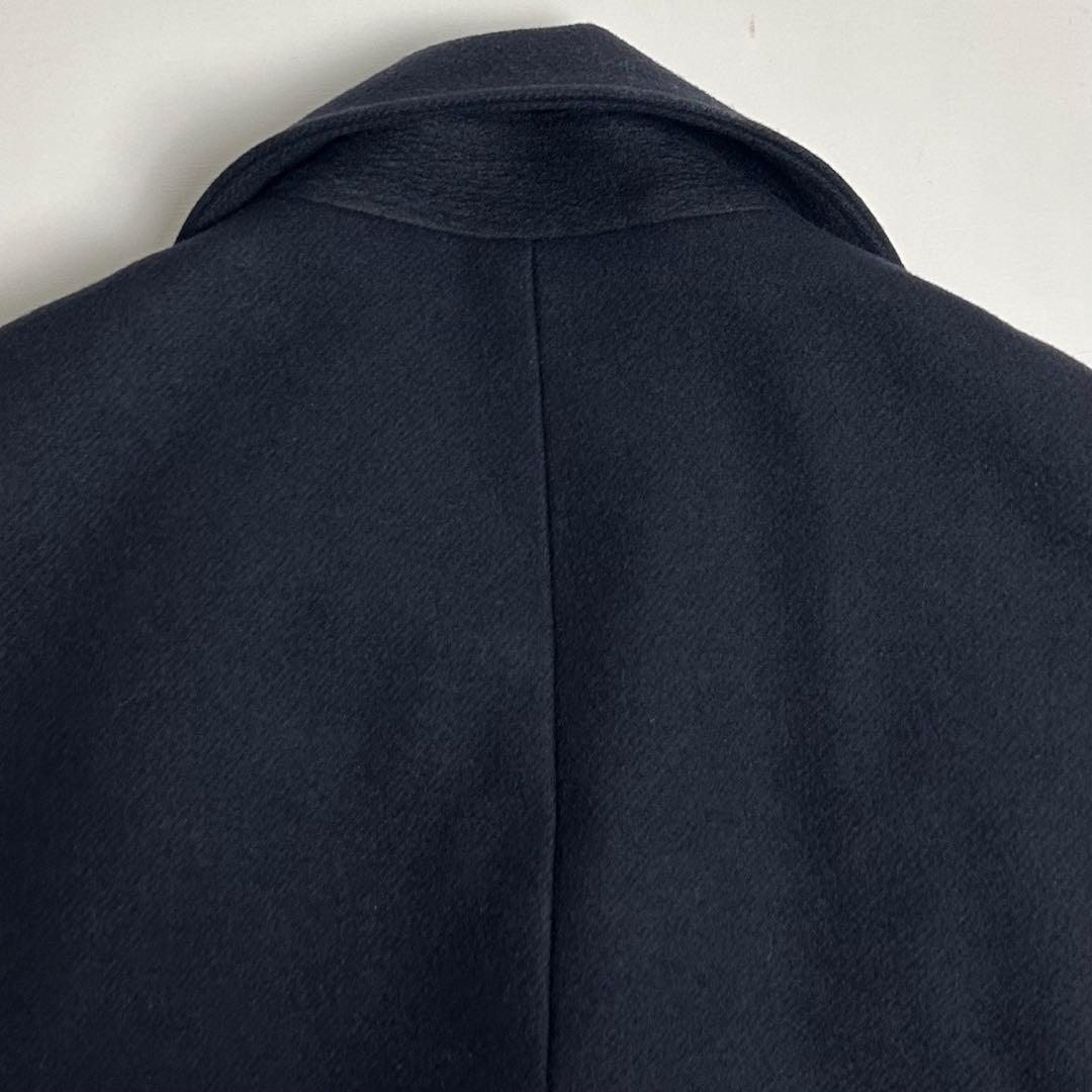 定価10万〜【美品】ヒューゴボス/バージンウールダブルブレストコート/カシミヤ混