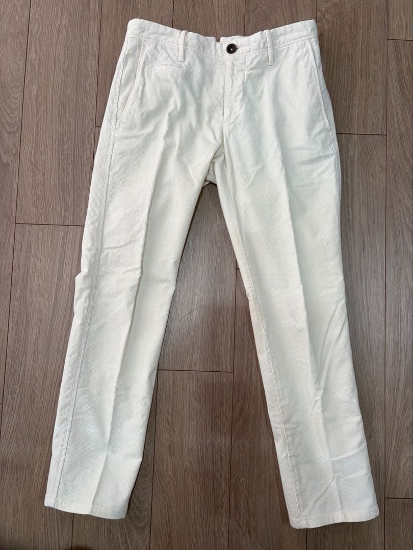 秋冬 INCOTEX SLACKS コーデュロイパンツ 30 オフホワイト
