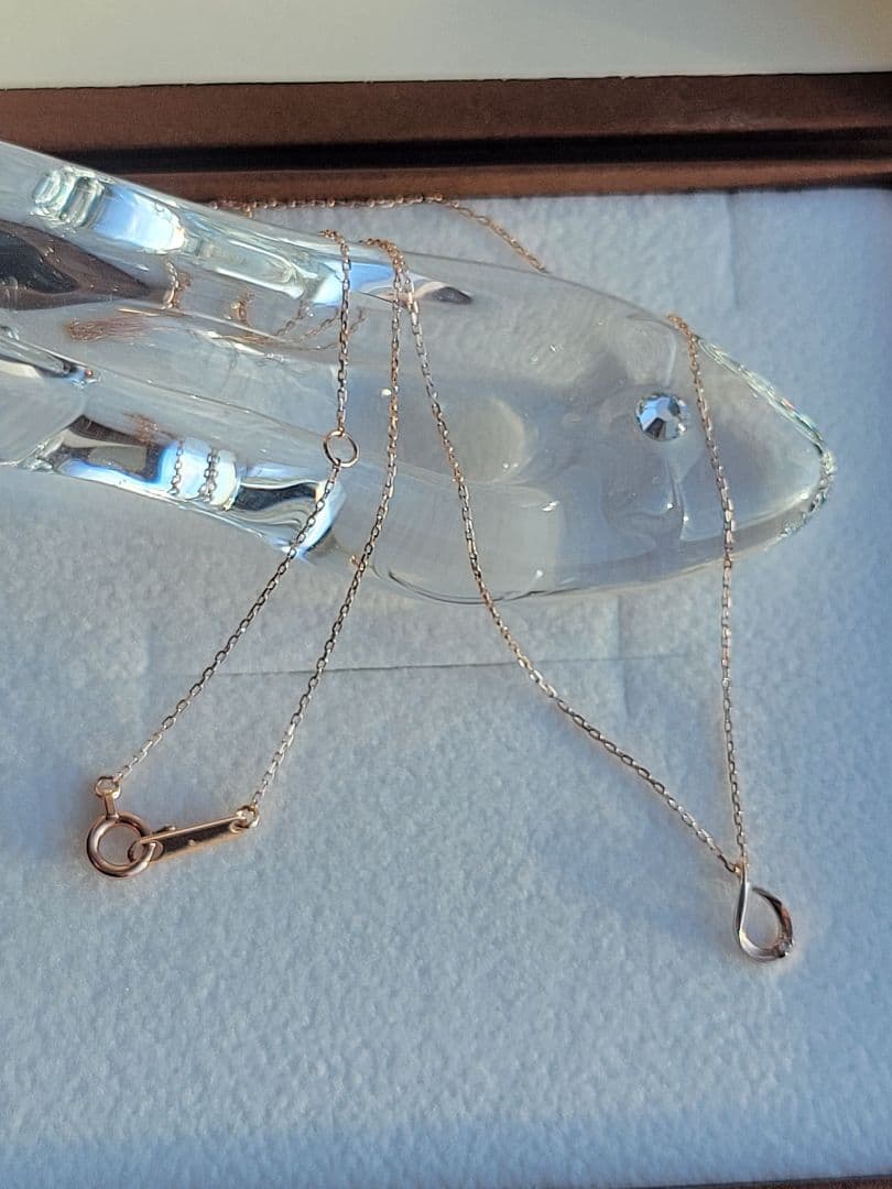 美品★K10 PG BLOOM ネックレス ペンダント ダイヤモンド