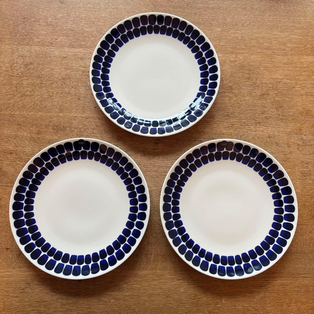 アラビア ARABIA 24hトゥオキオ プレート 26cm 大皿 3枚 新品