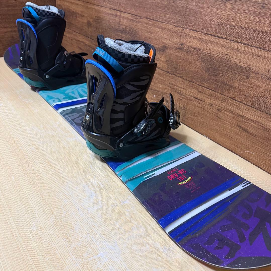 初心者オススメ  IGNIO イグニオ  メンズ  スノーボード 3点セット