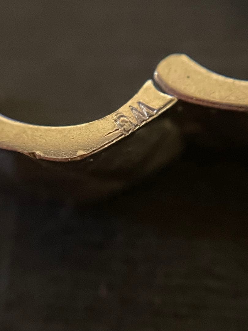 K18WG フープピアス　片耳