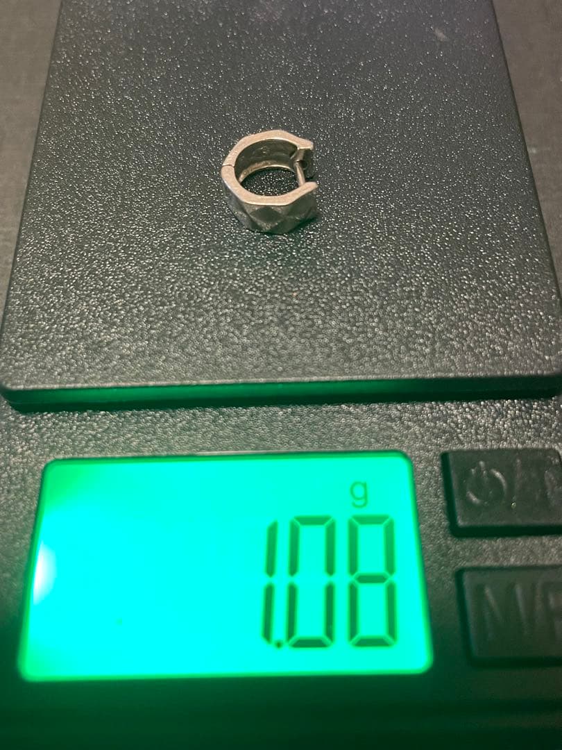 K18WG フープピアス　片耳