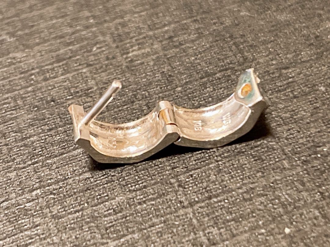 K18WG フープピアス　片耳